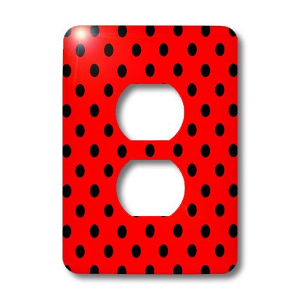 Cache-prise à 2 prises pour masquer les défauts muraux avec style à pois - 3
