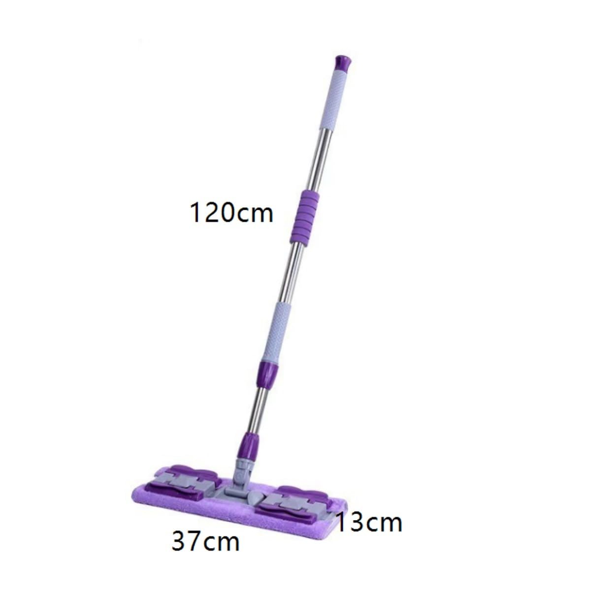 Fregona Herramienta De Limpieza Doméstica con Trapeador Plano, Artefacto Perezoso, Repuesto Lavable A Mano Limpieza Suelo(Purple)