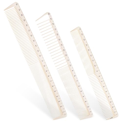 3 Peines para Corte de Cabello con Regla, Set Profesional miniatura 1