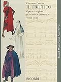 Puccini - Il Trittico: Opera Vocal Score Series - Komponist: Giacomo Puccini 