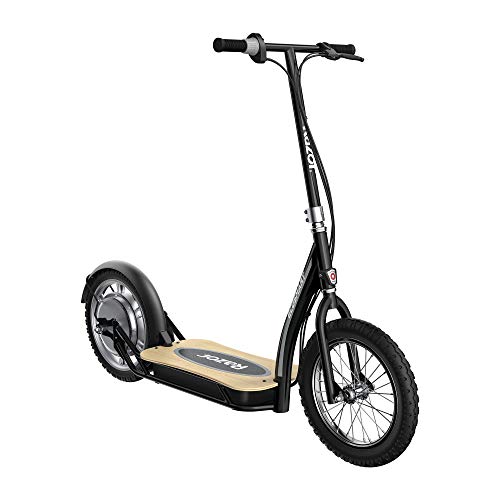 Image of EcoSmart SUP Electric Scooter - 16 inch Air-Filled Tires, Wide Bamboo Deck, 350w High-Torque Hub-Driven Motor, Up to 15.5 mph & 15.5 Miles Range, Rear-Wheel Drive