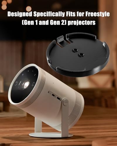 Image of Projector Tripod Mount Fits for Samsung Freestyle Gen 1 & Gen 2, Anti-Vibration Adjustable Stand Holder, All-Angle Stable Support for Home Theater Outdoor Movies Camping & Events | Anti-Vibration Adjustable Stand Holder, All-Angle Stable Support for Home Theater Outdoor Movies Camping & Events