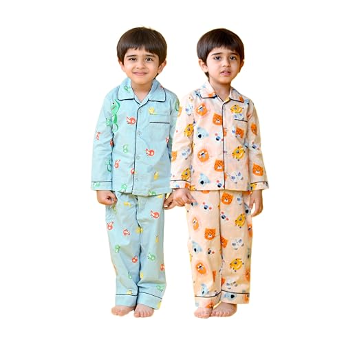 Image of Jam & Sugar Boys Cotton Printed Night Suit Set