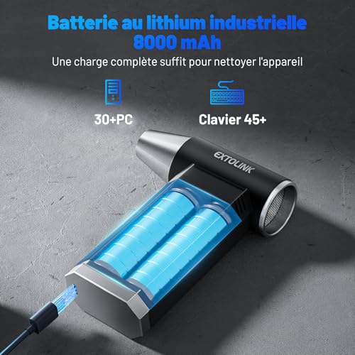 Soufflette air comprimé pour PC et clavier idéal entretien bureau