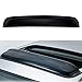 1pc Thickness Universal 38 inches Tint Top Moon Roof Moonroof with Grooves Dark Smoke Rain Wind Sun Shade Vent Guard Visor Deflector