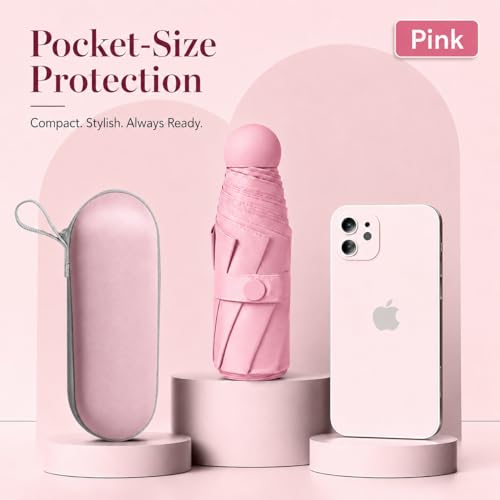 Image of Umbrella, UV Big Size Umbrella for Sun Protection Rain Windproof Strong Large 3 Fold For Men Women Kids Boys Girls Perfect & Stylish Windproof & Compact