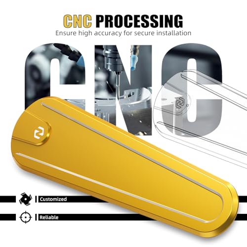 Image of NICECNC Gold Fuel Tank Decorative Plate CNC Laser Cutting Dash Insert Panel Compatible with Harley Street Glide FLHX 2017-2023, Street Glide Special FLHXS 2017-2020, Replacement for 14100855