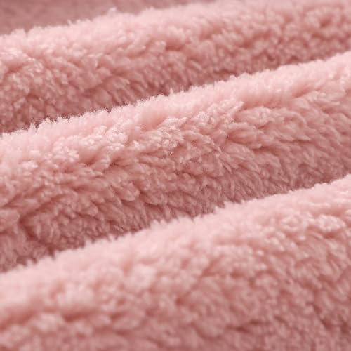 Girls Fleece Jacket Turtleneck Fuzzy Wool Long Sleeve Thermal Kids Winter Coat Zip Up Flannel Toddler Fall Jackets2