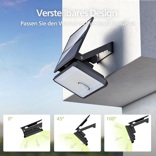 Philips Solarlampen für Außen mit Bewegungsmelder, 1000LM 7000K Tageslicht, Wasserdicht Aussenlampe mit PIR-Bewegungsmelder… – Ansicht 6