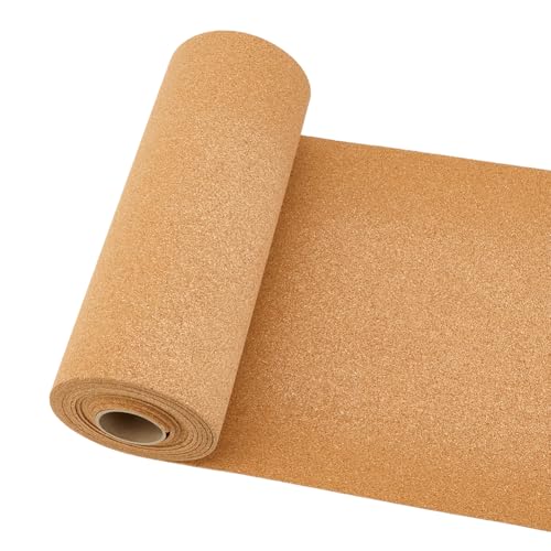 OLYCRAFT - Rollo de corcho (3 mx30 cm, rollo de corcho para paredes, 3 mm de grosor, rollos de corcho, foto y mensaje decorativo, empujadores para manualidades, decoración de oficina en casa
