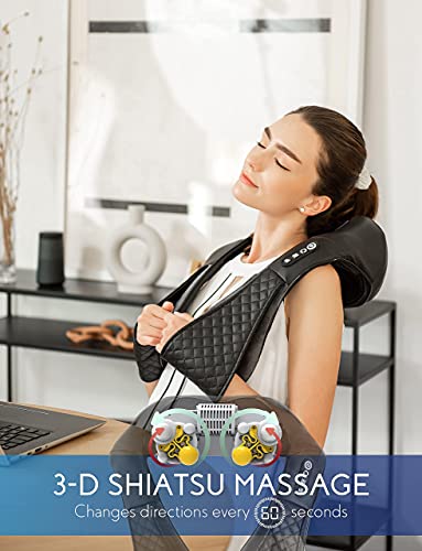 Zyllion Zma-28 Shiatsu Neck Massager And Zma-13Rb Rechargeable Shiatsu Pillow Massager Bundle (Black) #TOP1