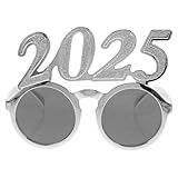 TOYANDONA Gafas Purpurina para Fiesta de Fin de Año Accesorio Divertido y Ligero para Celebraciones y Fotos de Año