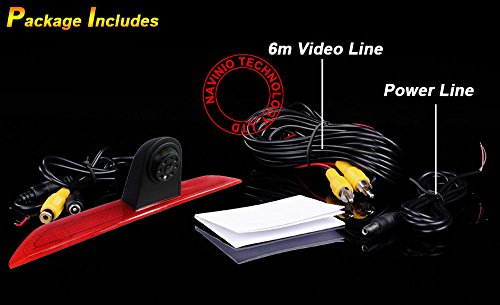 Image of HD Car Third Roof Top Mount Brake Lamp Camera Brake Light Rear View Backup Camera for Transit ab 2014-2015 Ford Transit Tourneo Custom Jumbo Kasten V363 F150 F250 F350 V636 MK8 2012-2020