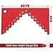 Saw height gauge For wood working calibrating table saw and router table tools,Table Saw Measuring Range 1/8“ to 2 I”, 1/4“ to 2 ”Suitable for firm standing (red)