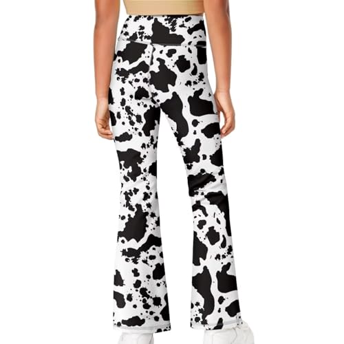 Kids Flared Yoga Pants Casual Bootcut High Waist Leggings Sweatpants for Girls 5-144