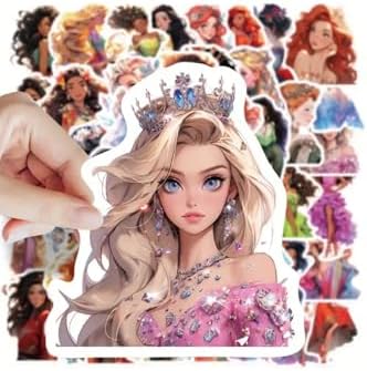 Ms Major Selection 50 Sevimli Karikatür Anime Prenses Çıkartmalar...