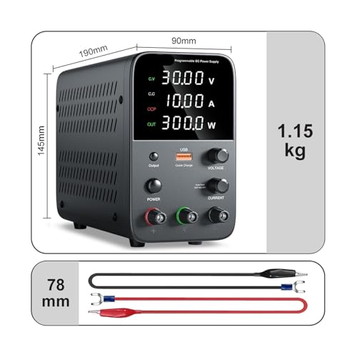 Alimentation CC réglable contre les surtensions avec port USB PC - 4