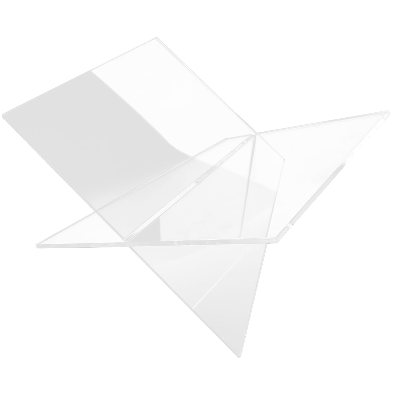 DECHOUS Crylic Bookshelf Stand Book Holder Tilt Angle Book Display Stand for Reading Cooking