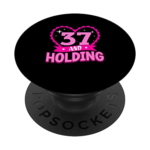 37 y celebración de regalo de cumpleaños 37 para su cumpleaños 37 PopSockets PopGrip Intercambiable
