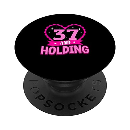 37 y celebración de regalo de cumpleaños 37 para su cumpleaños 37 PopSockets PopGrip Intercambiable