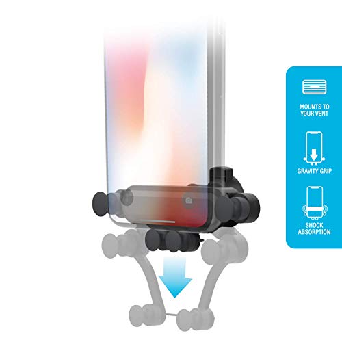 Premier Accessory Group Bungee Auto-Retractable Gravity Vent Mount, Black