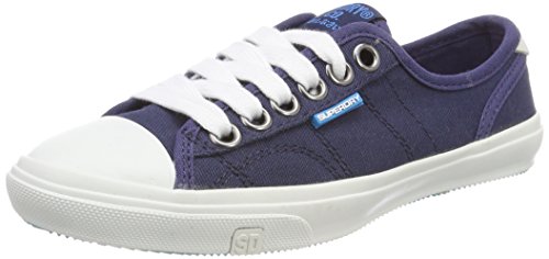 Superdry Damen Low PRO Sneaker zum Binden, Marineblau, 37 EU