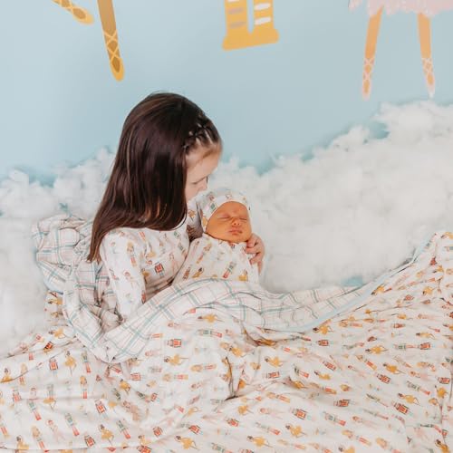 Image of Copper Pearl Jumbo 3-Layer Baby Blanket: Soft Baby Quilts for Boys and Girls | Breathable, Cozy, Toddler Blanket | Baby Quilt for Newborns | 60x72 Premium Material | Juliet
