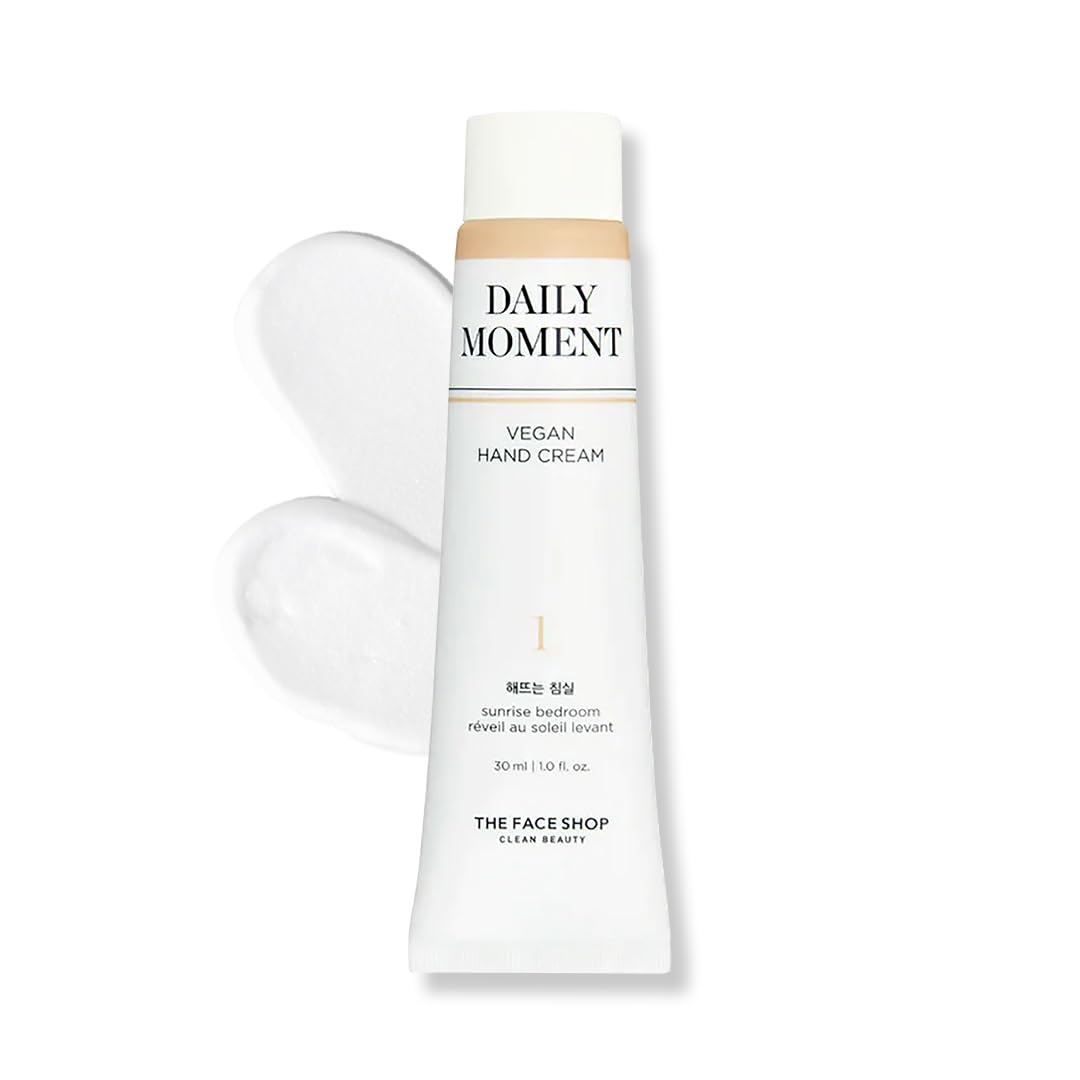 The Face Shop Daily Moment Vegan Hand Cream Sunrise Bedroom with Hyaluronic Acid & Shea Butter, Non-Greasy & Quick absorbing hand care cream,30ml