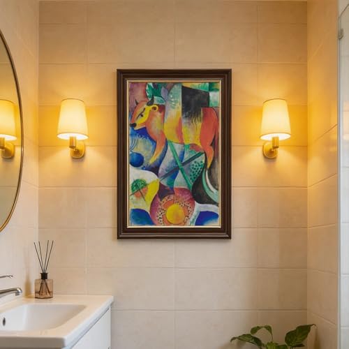 Tableau Vaches Heinrich Campendonk impression toile d'art chic