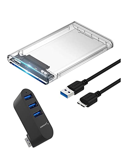 Caja externa 2.5" SATA a USB 3.0 sin herramientas Sabrent miniatura 1