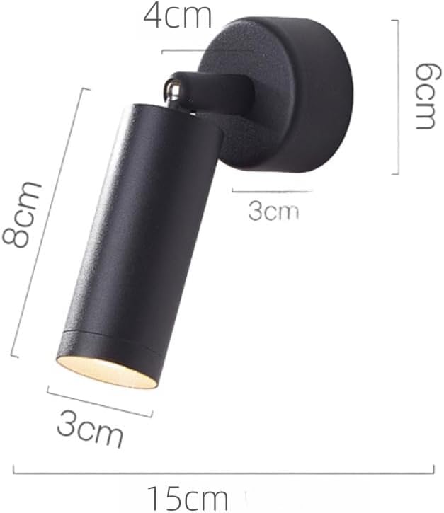 LED Spotlight Wall Lamp Indoor Ceiling Spotlights, Adjustable Directional Spot Lights, 350°Pivoting Spotlight Wall for Art Work Living Room Accent Lighting