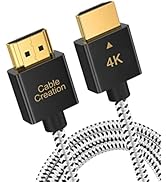 Ultra Thin HDMI Cable Male to Male, CableCreation 6ft 4K HDMI High-Speed Slim Low Profile Cable, ...