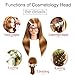 Mannequin Head with Hair, Beauty Star Doll Head for Styling, 20 Inch Long Gold Syntheic Hair Cosmetology Manikin Training Head Model, Hairdressing Practice Head with Clamp Stand and Braiding Kit