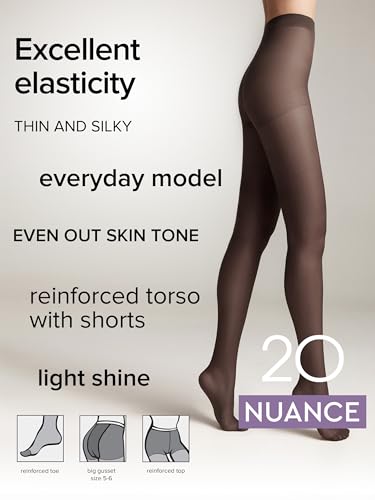 Image of Conte Nuance 20 Denier Sheer Pantyhose for Women, Nylon Tights