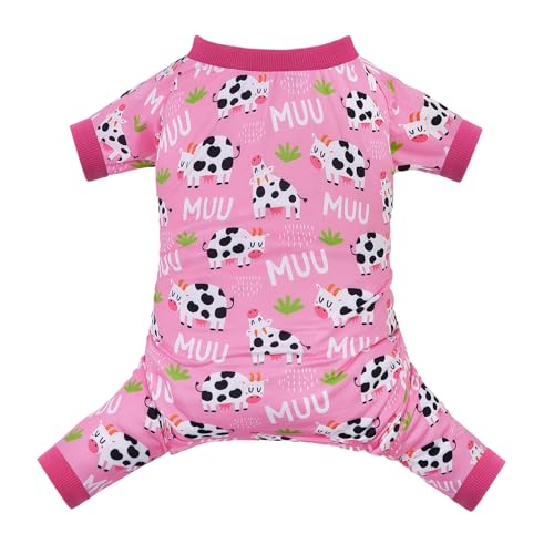 Image of CuteBone Small Dog Pajamas Shirt Stretchy Summer Puppy Pjs Soft Cat Onesies Pet Clothes for Daily Wear DA31S