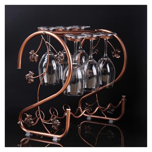 Soporte Vintage de Bronce para 4 Botellas y 6 Copas miniatura 4