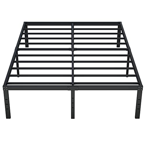 Maenizi Full Size Bed Frame No Box Spring Needed, 16 Inch Heavy Duty Metal Platform Bed Frame Full Support Up To 3000 Lbs, Easy Assembly, Noise Free, Black #TOP4