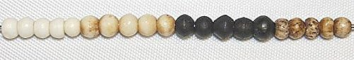 Miniatura 2 de Hand Crafted Bone Beads - 4mm - Round - Assorted Colors - 288 Pieces of Beads Per Package