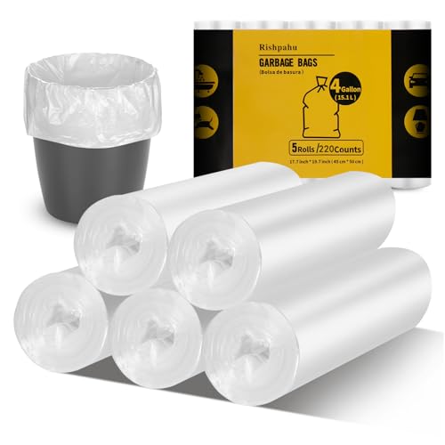 Rishpahu 4 Gallon Unscented 220 Ct Bags