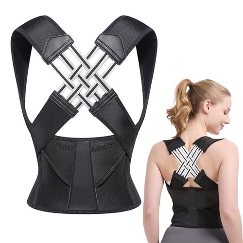 COYUN Corrector Postura Espalda,Corrector de Espalda para Mujeres y Hombres, Cinturón de Postura Ajustable, Soporte para Columna y Hombros, Alivio del Dolor de Cuello y Hombro (XL)