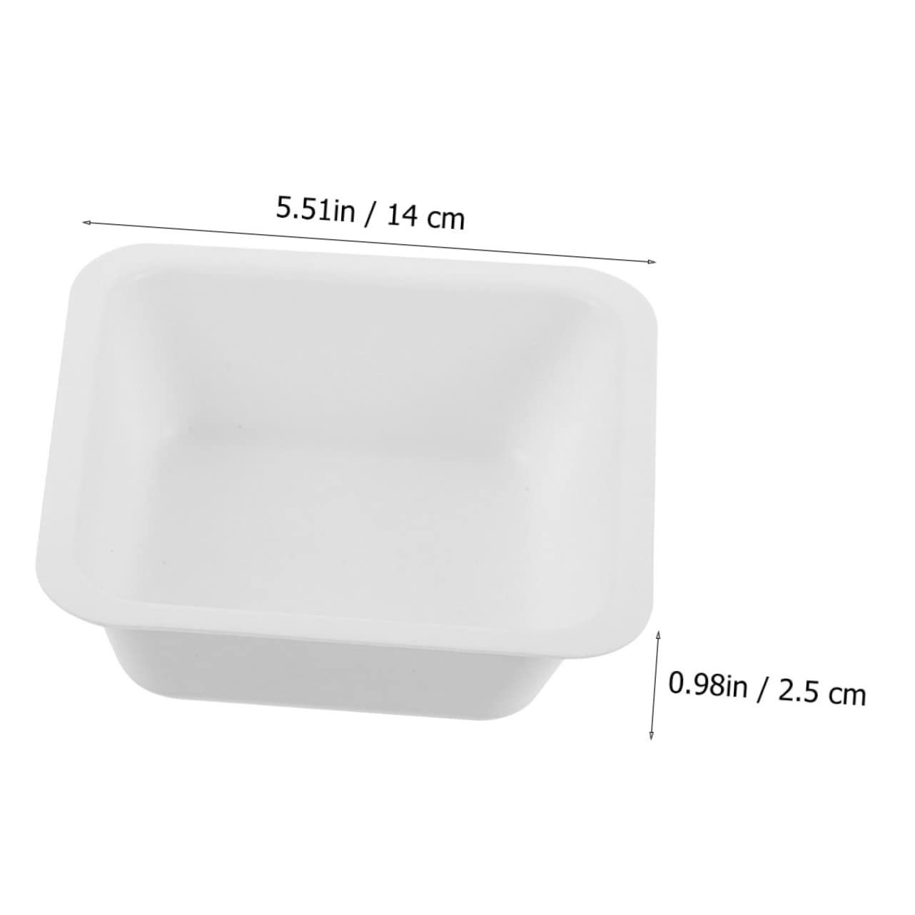 Veemoon 30pcs 250ml Square Weighing Dish Lab Weigh Boats for Coffee Bean Measuring