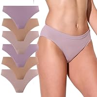 Kit 06 Calcinha Biquini Trifil Sem Costura Microfibra de Poliamida Feminino Adulto | 2 Aurora - 2 Macadâmia - 2 Tulipeiro | P