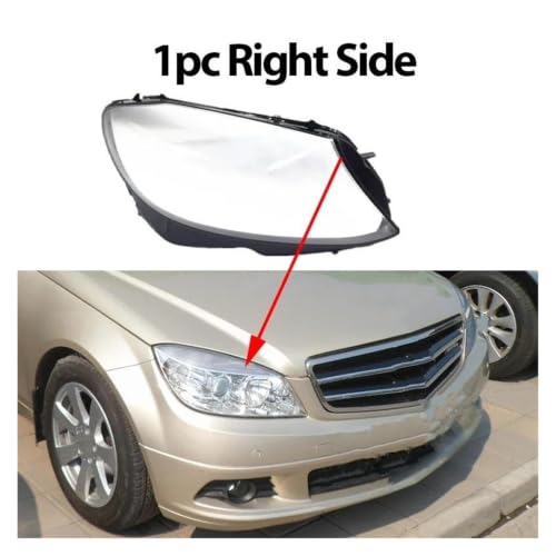 Couvercle phare avant résistant aux UV pour réparer optique droit W205