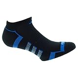 adidas Men's Climalite II No Show Socks (Pack of 2), Black/Bright Royal/Vista Grey, One Size