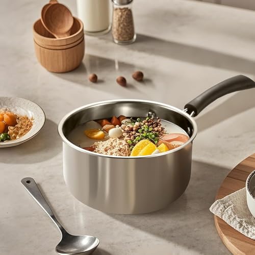 La mejor comparación de Cacerola de acero inoxidable los 5 más buscados. 17 Imagen adicional