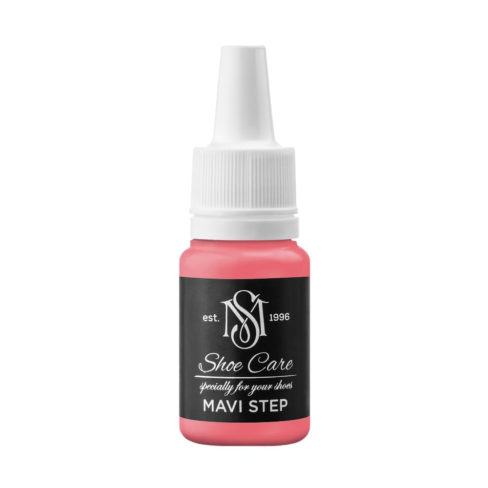 Peinture cuir haute couvrance MAVI STEP Rose Géranium pour réparer les sneakers usées