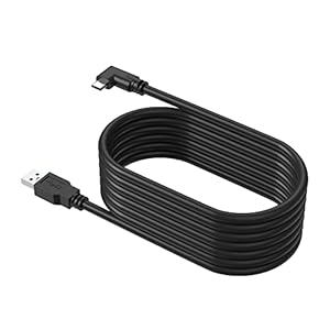 KIWI design Link-kabel Compatibel met Oculus Quest / Quest 2(5M-Zwart(2))