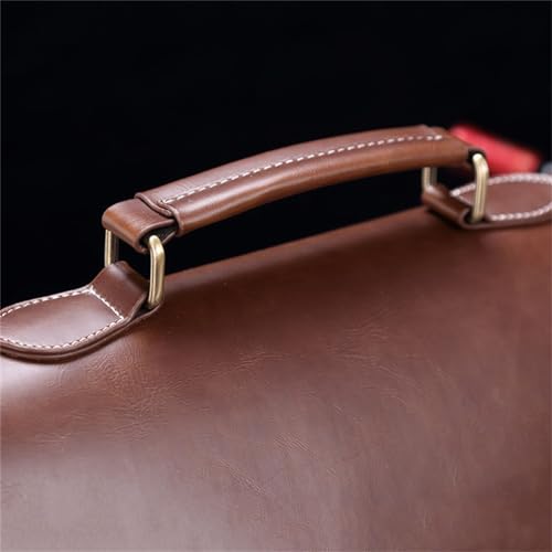 JSEIAJB Business Crazy Horse Briefcase Men's Shoulder Crossbody Semi Stereotypical Horizontal Vintage Men's Bag4