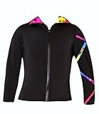 Girls Ice Fire Figure Skating Criss Cross Jacket - Rainbow (6-8 years)