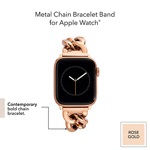Image of Anne Klein Fashion Chain Bracelet for Apple Watch, Secure, Adjustable, Apple Watch Replacement Band, Fits Most Wrists